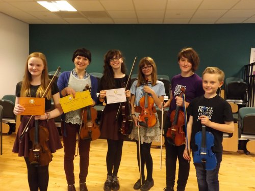 Some of our Junior fiddle competitors